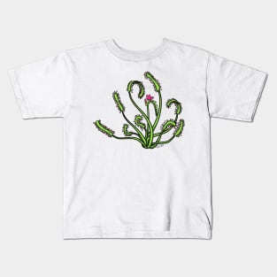 Drosera Capensis with Flower Carnivorous plant Cape Sundew Gift Drawing Kids T-Shirt